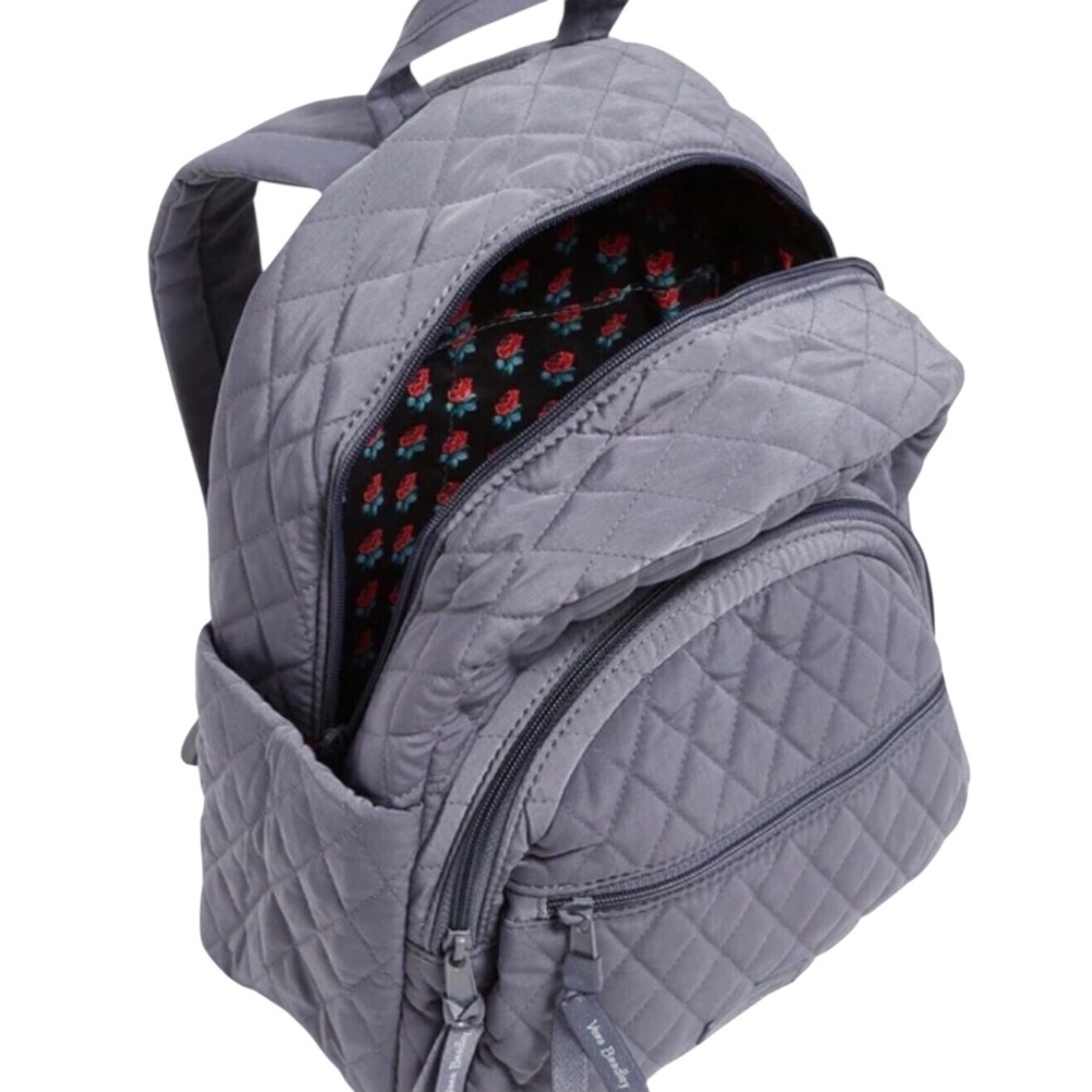 Vera Bradley Gray Quilted Backpack
